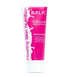 BIOMILK Probiotic Skincare Detox Scrub, 100% Natural Probiotics and Superfoods for Healthy Skin Nutrition, 4oz.