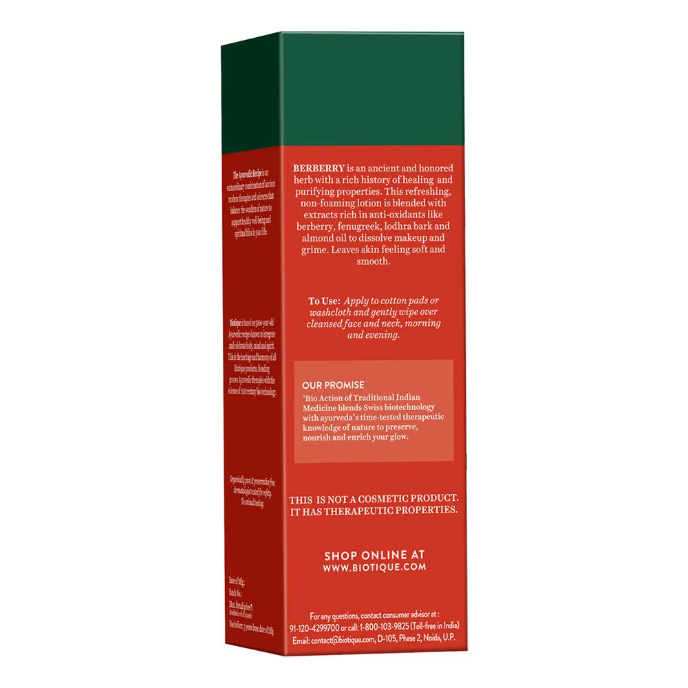 Biotique Berberry Milk Deep Cleanse Hydrating Makeup Remover (120ml)