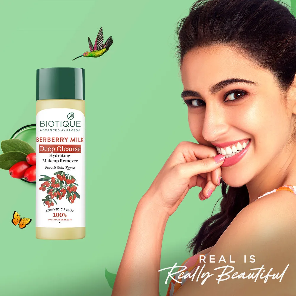 Biotique Berberry Milk Deep Cleanse Hydrating Makeup Remover (120ml)