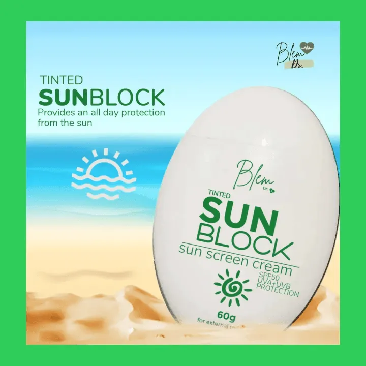 Blem Dr Tinted Sunblock Sun Screen SPF 50 - 60g