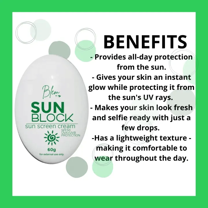 Blem Dr Tinted Sunblock Sun Screen SPF 50 - 60g
