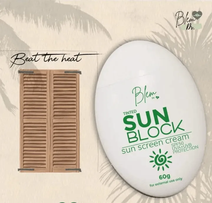 Blem Dr Tinted Sunblock Sun Screen SPF 50 - 60g