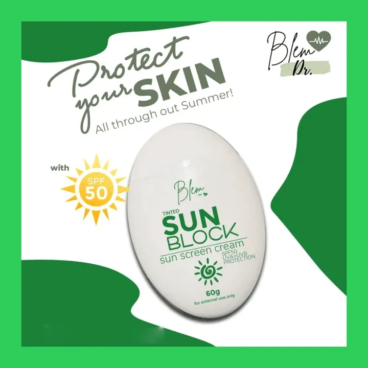 Blem Dr Tinted Sunblock Sun Screen SPF 50 - 60g