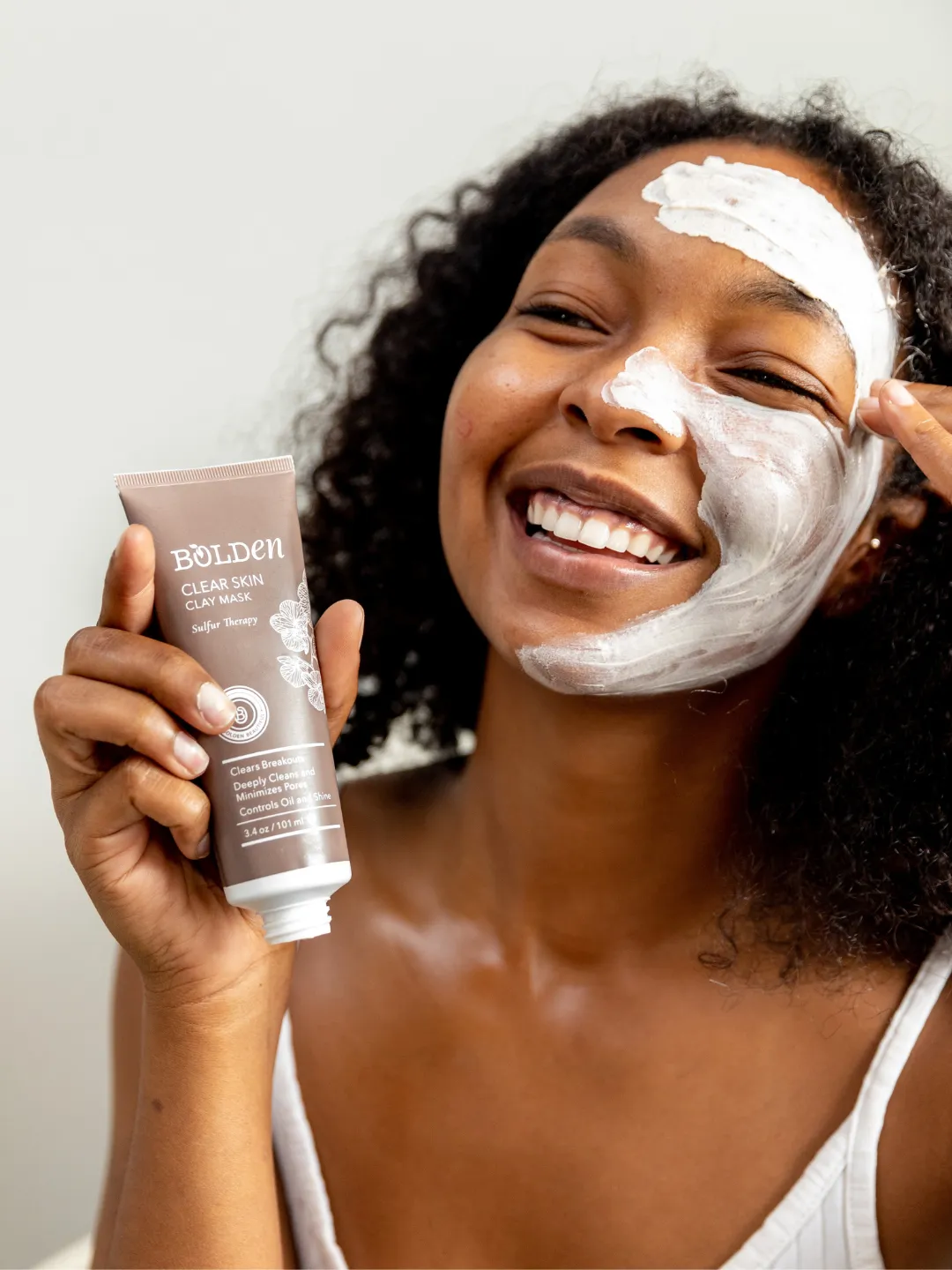 Bolden Acne Treatment Kit | Sulfur Clay Mask & Spot Treatment for Day-Night Care