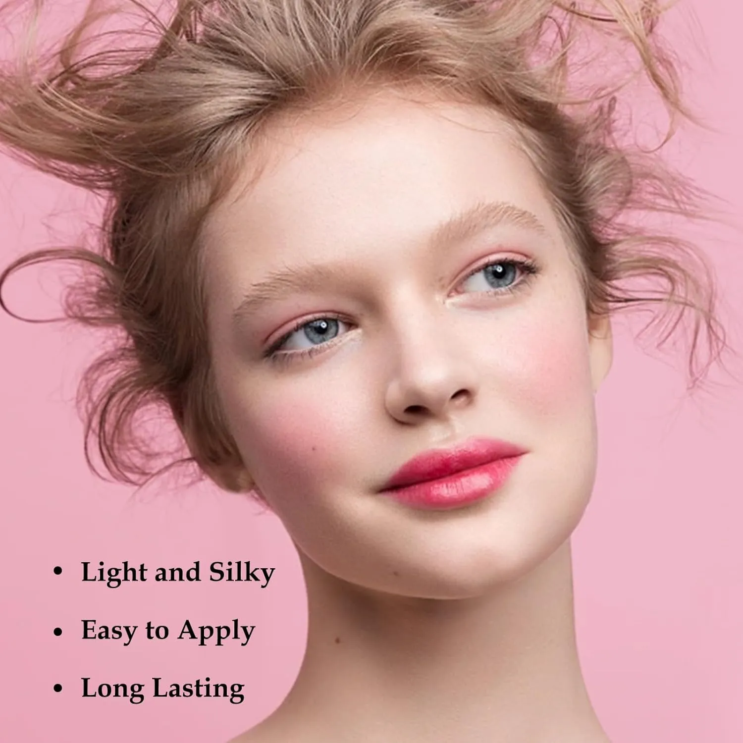 Boobeen Blush Powder Face Makeup, Highly Pigmented Single Color Face Blush for Cheeks, Shape, Contour & Highlight Face to Create a Natural Matte Finish, Blendable