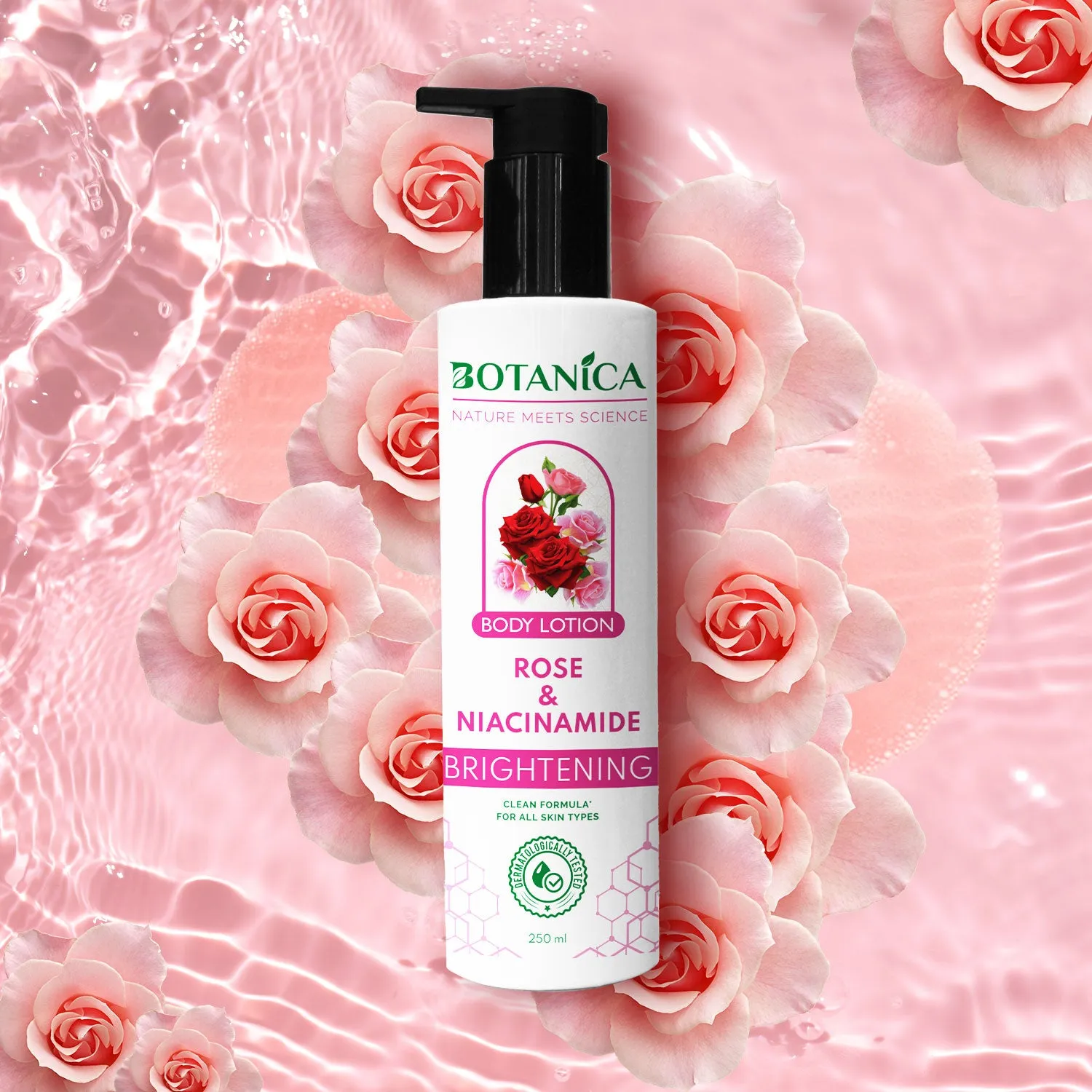 Botanica Rose Niacinamide Body Lotion 250ml
