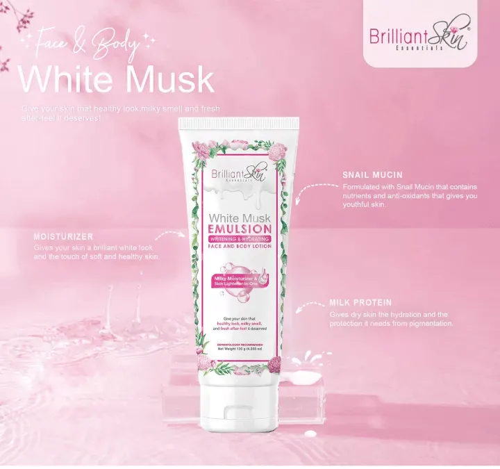Brilliant White Musk Emulsion Lotion - 120g
