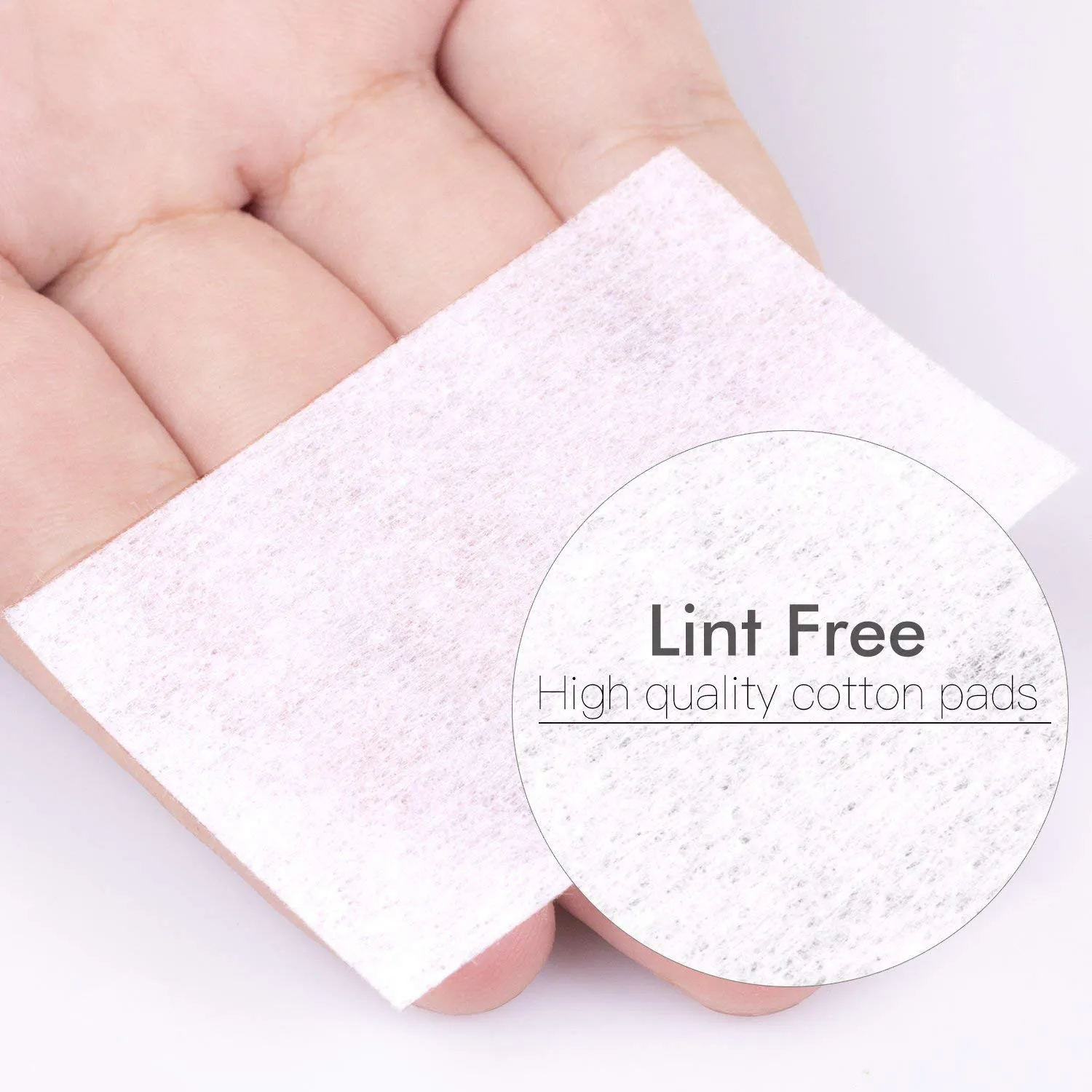 Btartbox Gel Nail Polish Remover Set 200 or 600PCS Lint Free Nail Wipes Cotton Pads with 1PCS Push down Pump Dispenser Bottle for Professional Soak off Gel Polish Remover Acrylic Nail Remover