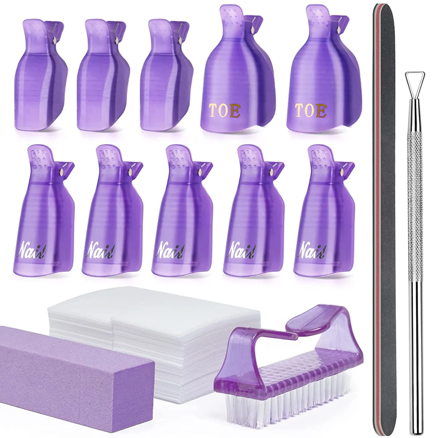Btartbox Gel Nail Polish Remover Set 200 or 600PCS Lint Free Nail Wipes Cotton Pads with 1PCS Push down Pump Dispenser Bottle for Professional Soak off Gel Polish Remover Acrylic Nail Remover