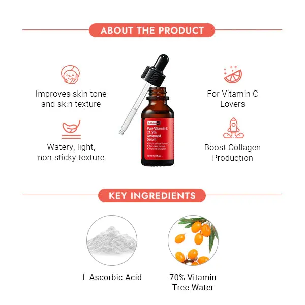 BY WISHTREND pure vitamin c 21.5% advanced serum سيروم فيتامين سي من باي وش ترند