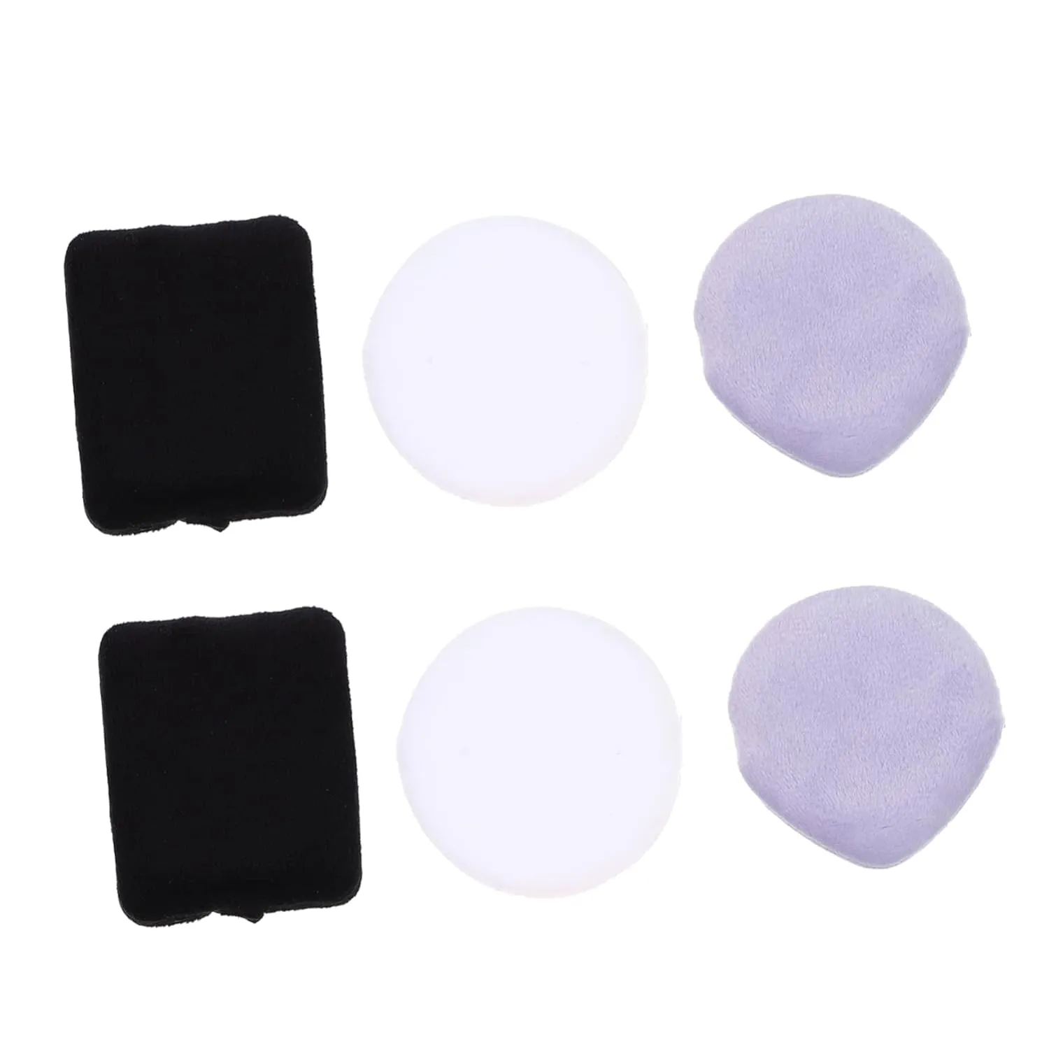CANIGHT 6pcs Reusable Makeup Puff Breathable Facial for Loose Powder Includes Heart Sponges for Women Makeup Application