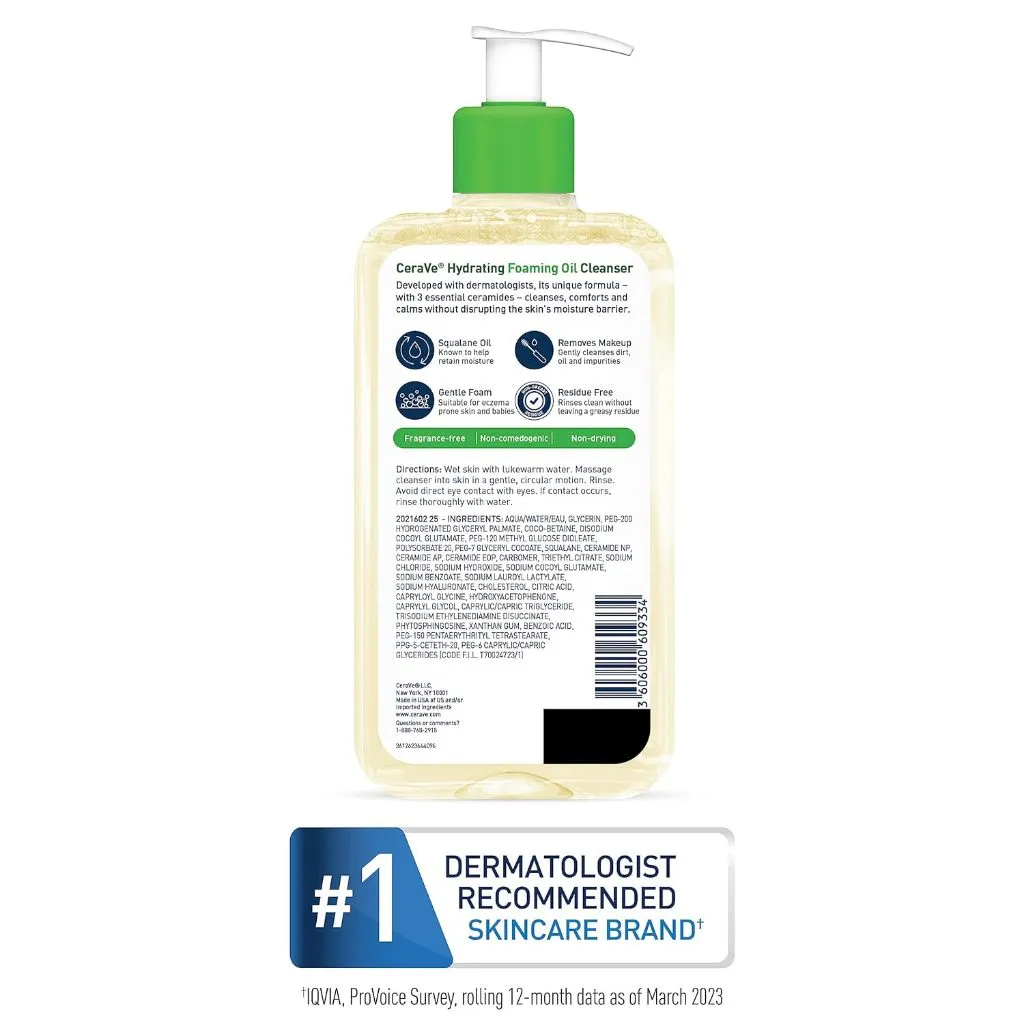 CeraVe Hydrating Foaming Oil Cleanser 473ml EU
