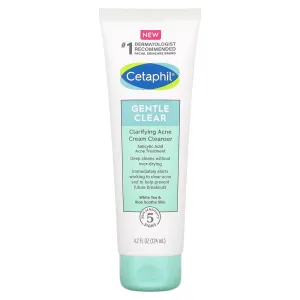 CETAPHIL Gentle Clear Clarifying Acne Cream Cleanser Salicylic Acid Acne Treatment