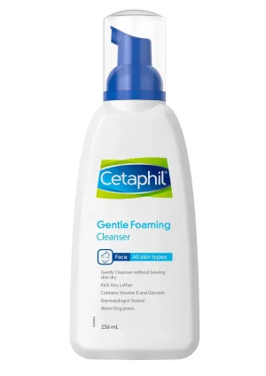 Cetaphil Gentle Foaming Cleanser | Face Wash with Vitamin E & B5 for All Skin Types