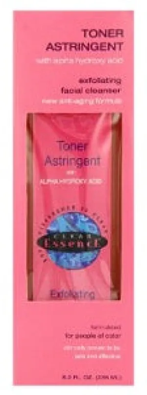 Clear Essence Toner Astringent Exfoliating Facial Cleanser AHA 236 ml