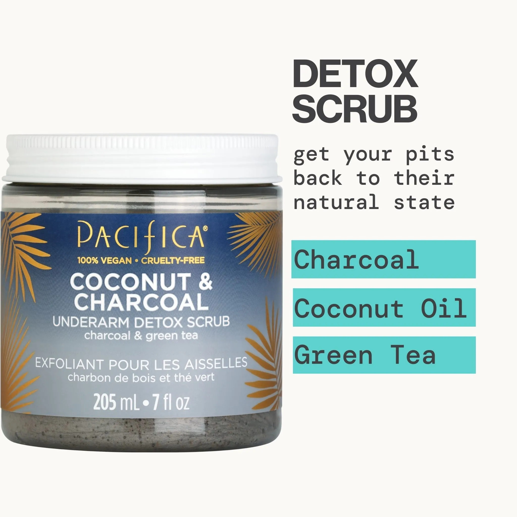 Coconut & Charcoal Underarm Detox Scrub