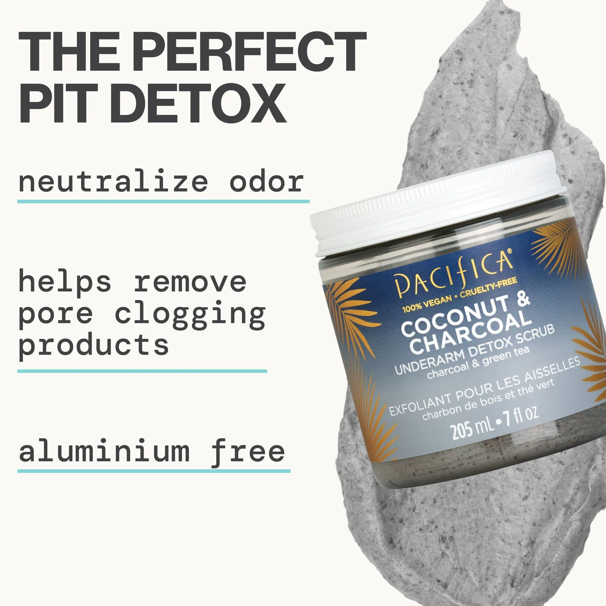 Coconut & Charcoal Underarm Detox Scrub