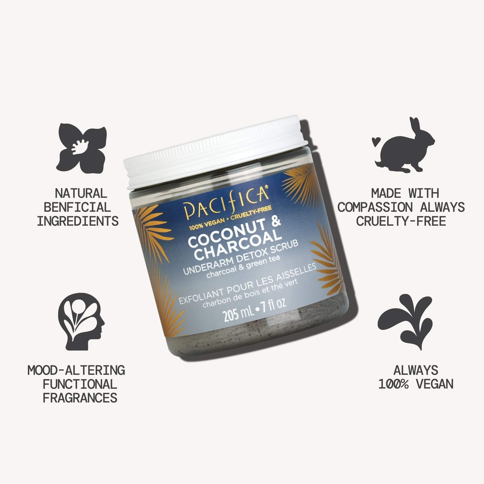 Coconut & Charcoal Underarm Detox Scrub