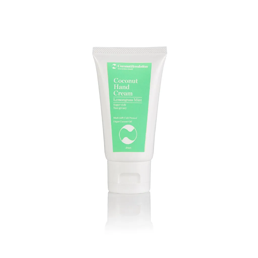 Coconut Hand Cream Lemongrass Mint 50g - AVAILABLE NOW
