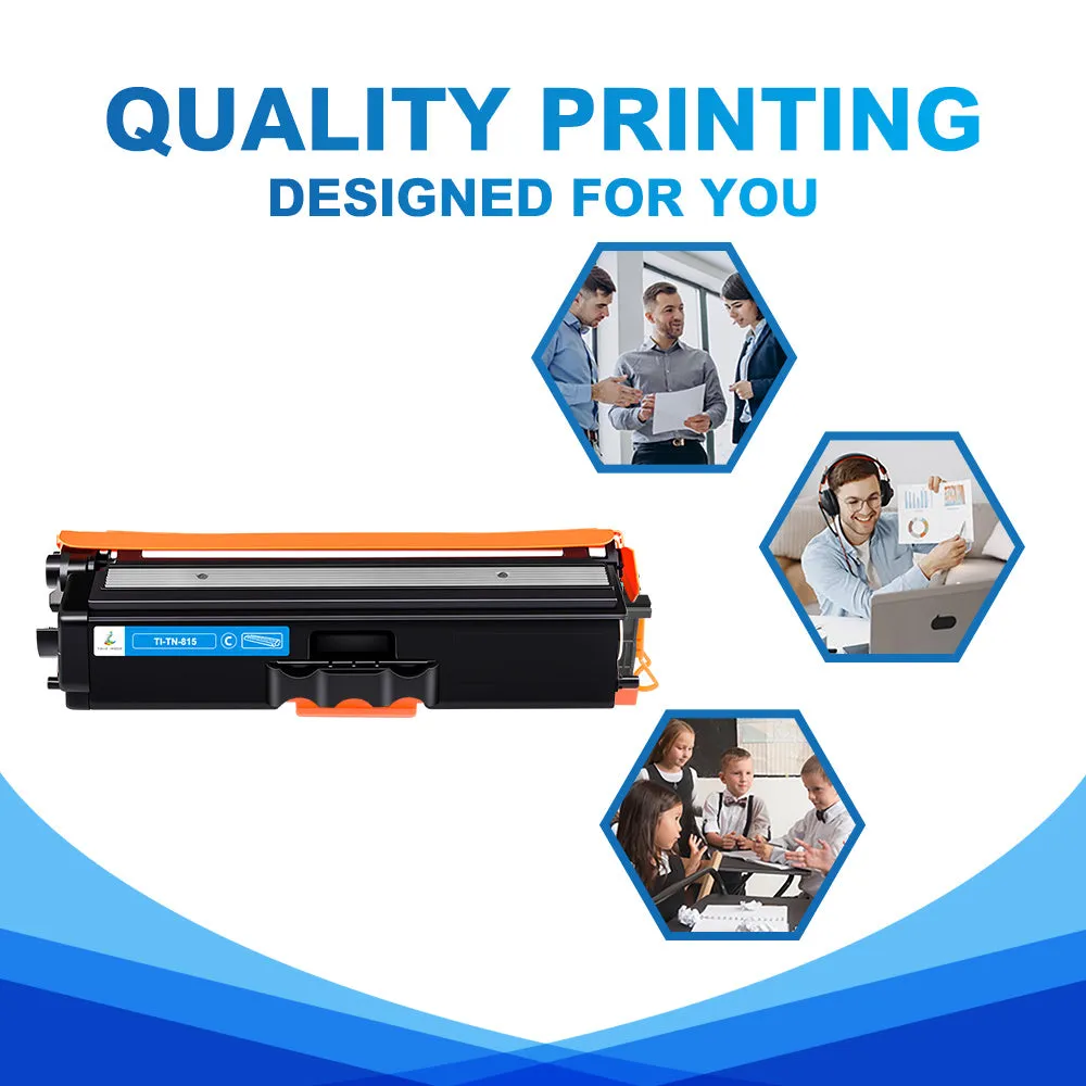 Compatible Brother TN815C Cyan Toner Cartridge-With Chip