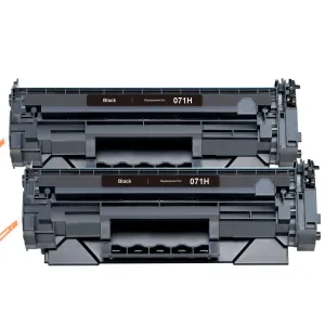 Compatible Canon 071H Black Toner Cartridge - High Yield - 2-PK - With Chip