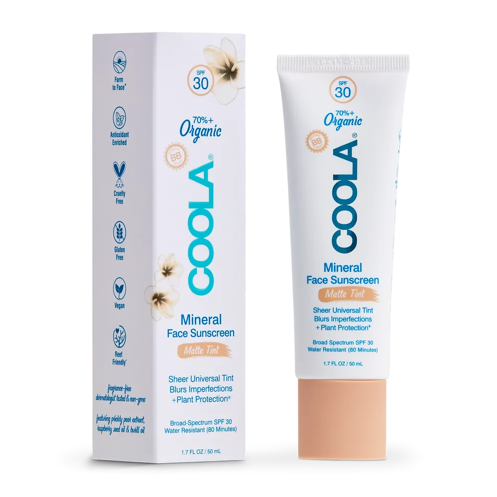 COOLA Organic Mineral Face Sunscreen Lotion SPF30 - Matte Tint