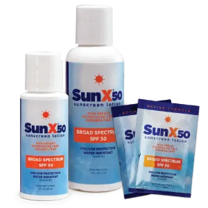 CoreTex Sun X SPF 50  Broad Spectrum Sunscreen Lotion - Bottles and Pumps