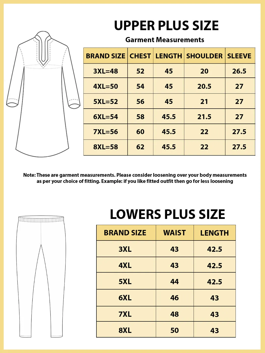 Cream cotton Short Pathani