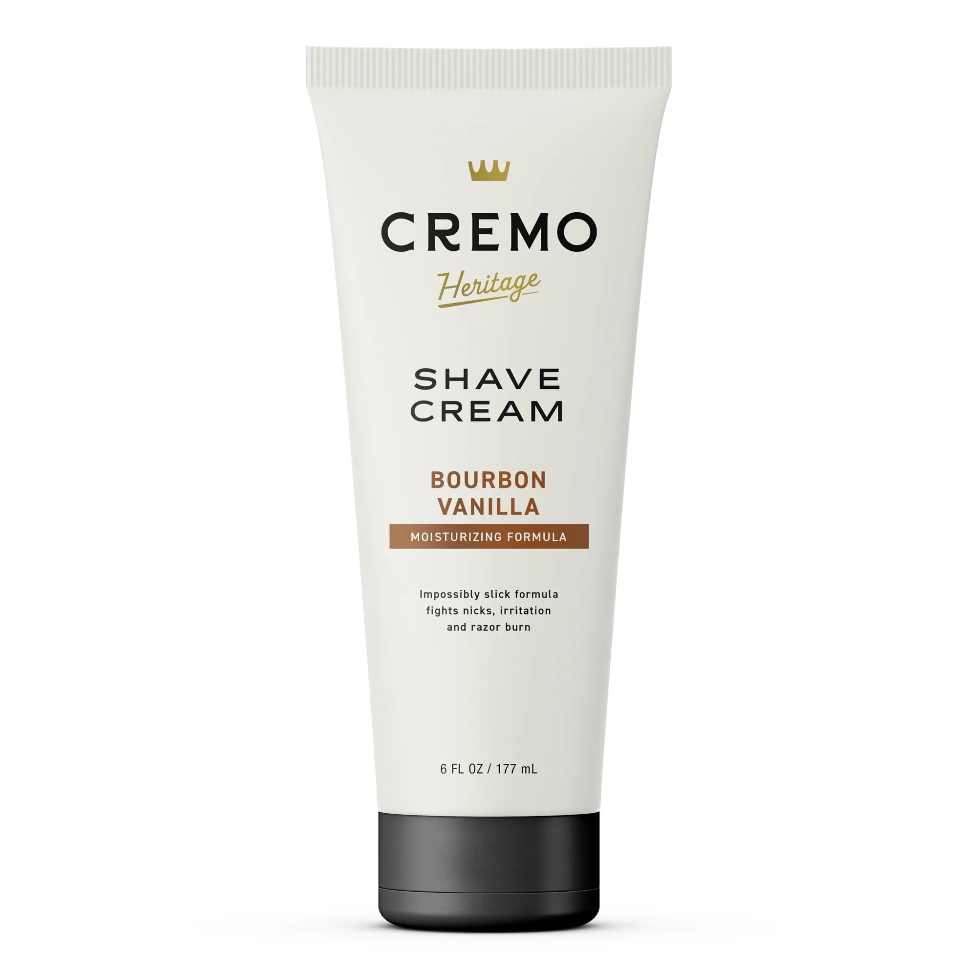 Cremo Concentrated Mens Shave Cream, Bourbon Vanilla Scent, 6 fl oz