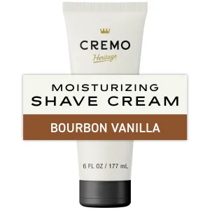 Cremo Concentrated Mens Shave Cream, Bourbon Vanilla Scent, 6 fl oz