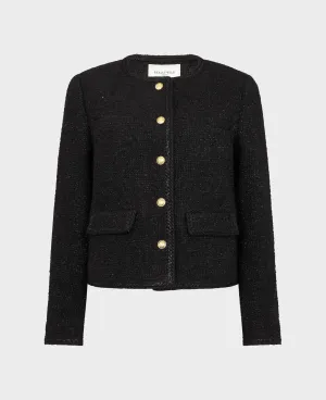 Cropped Braided Boucle Jacket