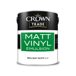 Crown Trade Vinyl Matt Emulsion - Brilliant White