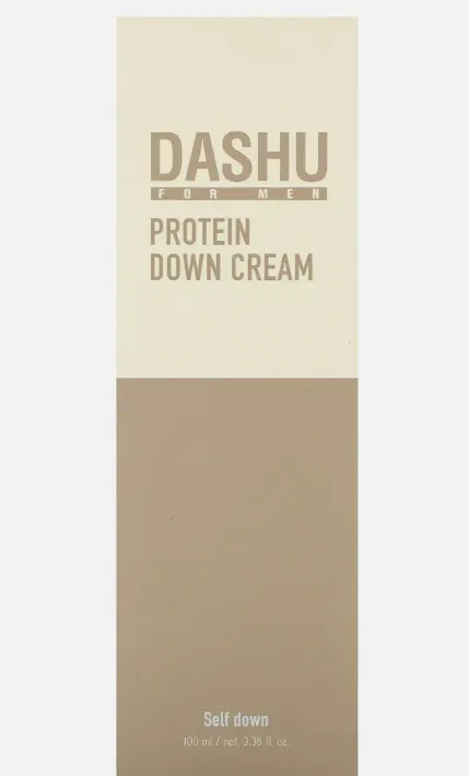 Dashu Protein Down Cream For Men, Protein Down Cream, 3.38 fl oz (100 ml)