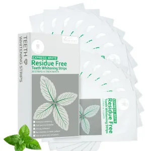 DentiSmart Teeth Whitening Strips 14 Treatments with 28 Strips - Enamel Safe - Whitening Without The Sensitivity - Non-Slip, Dry Strip Technology, Mint Flavor