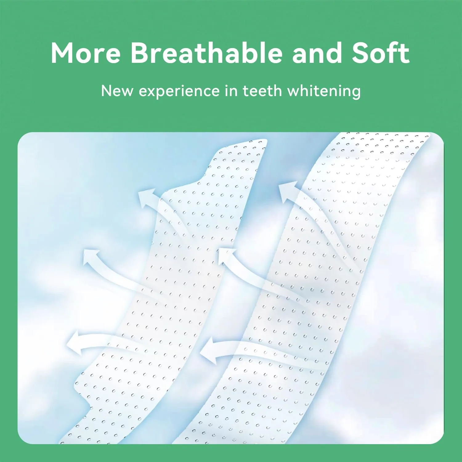 DentiSmart Teeth Whitening Strips 14 Treatments with 28 Strips - Enamel Safe - Whitening Without The Sensitivity - Non-Slip, Dry Strip Technology, Mint Flavor
