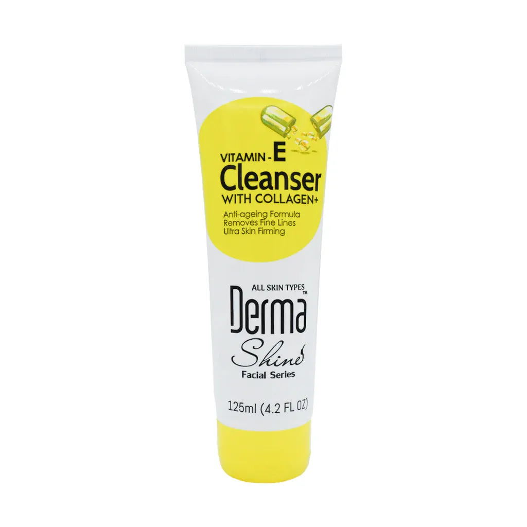 DERMA SHINE VITAMIN-E CLEANSER WITH COLLAGEN  125ml