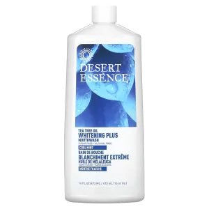 Desert Essence, Mouthwash Whitening Plus Tea Tree Oil, 16 Oz