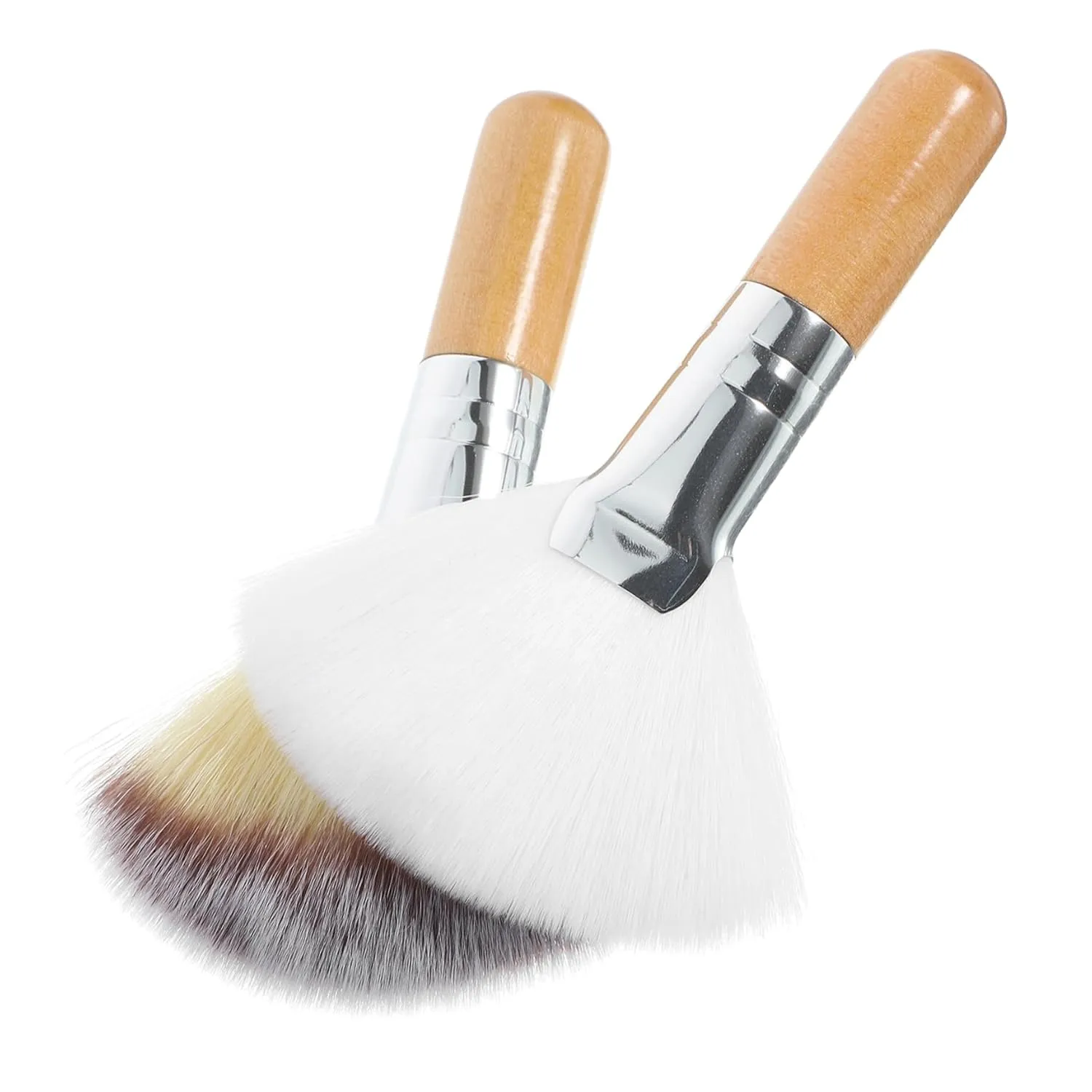 Didiseaon 2pcs Soft Bristle Face Makeup Brush for Loose Powder Highlighting Handle Design for Women Makeup Application Comfortable Easy to Use