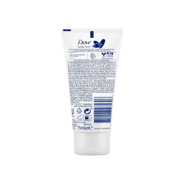 Dove Body Love Invigorating Care Hand Cream For Dry Skin 75ml