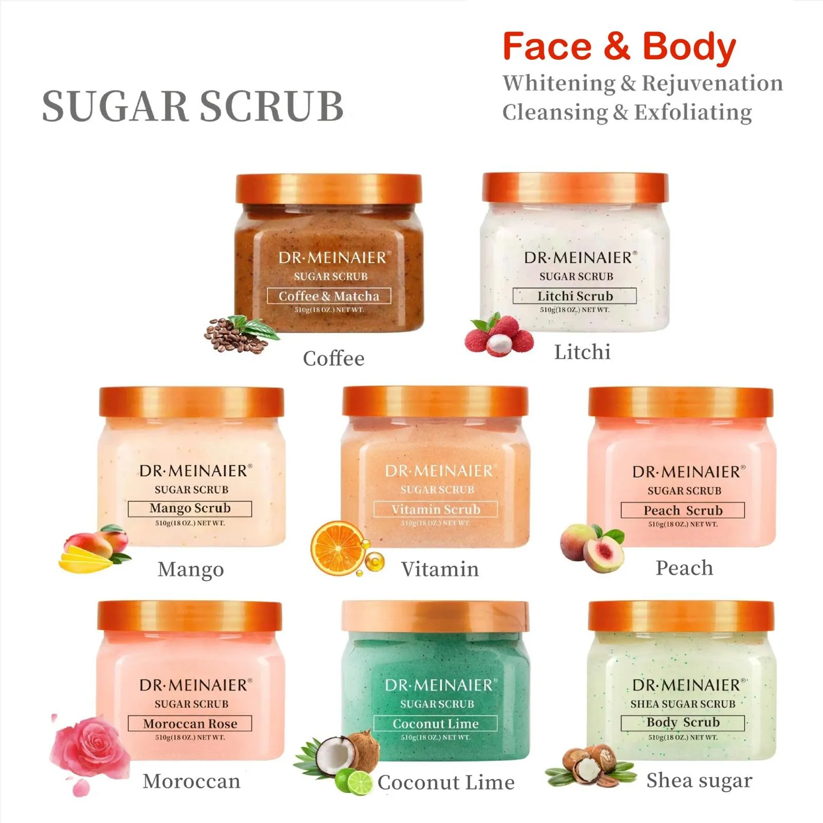 Dr Meinaier Sugar Scrub | Shea Sugar Scrub