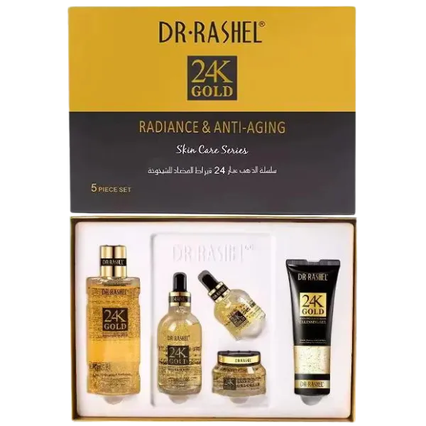 Dr Rashel 24k Gold Radiance & Anti Aging Skin Care 5Pcs Set