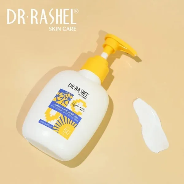 Dr Rashel Vitamin C Hyaluronic Acid Sunscreen Lotion SPF 50  180ml