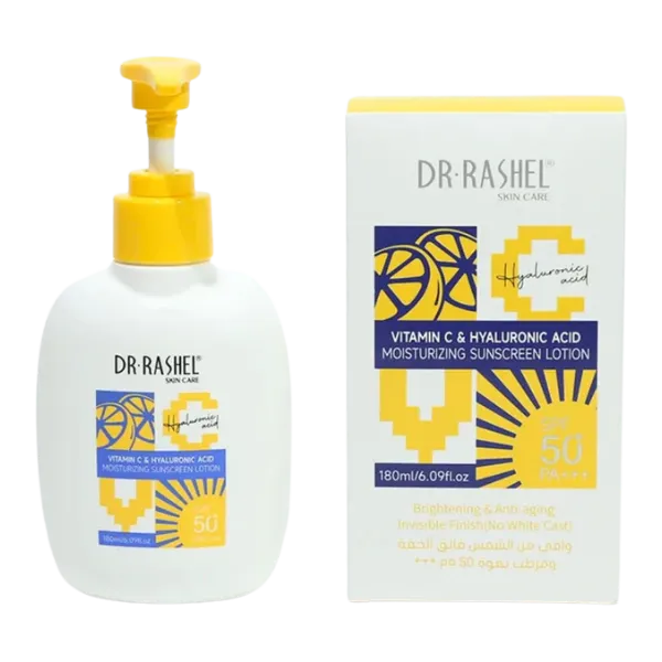 Dr Rashel Vitamin C Hyaluronic Acid Sunscreen Lotion SPF 50  180ml