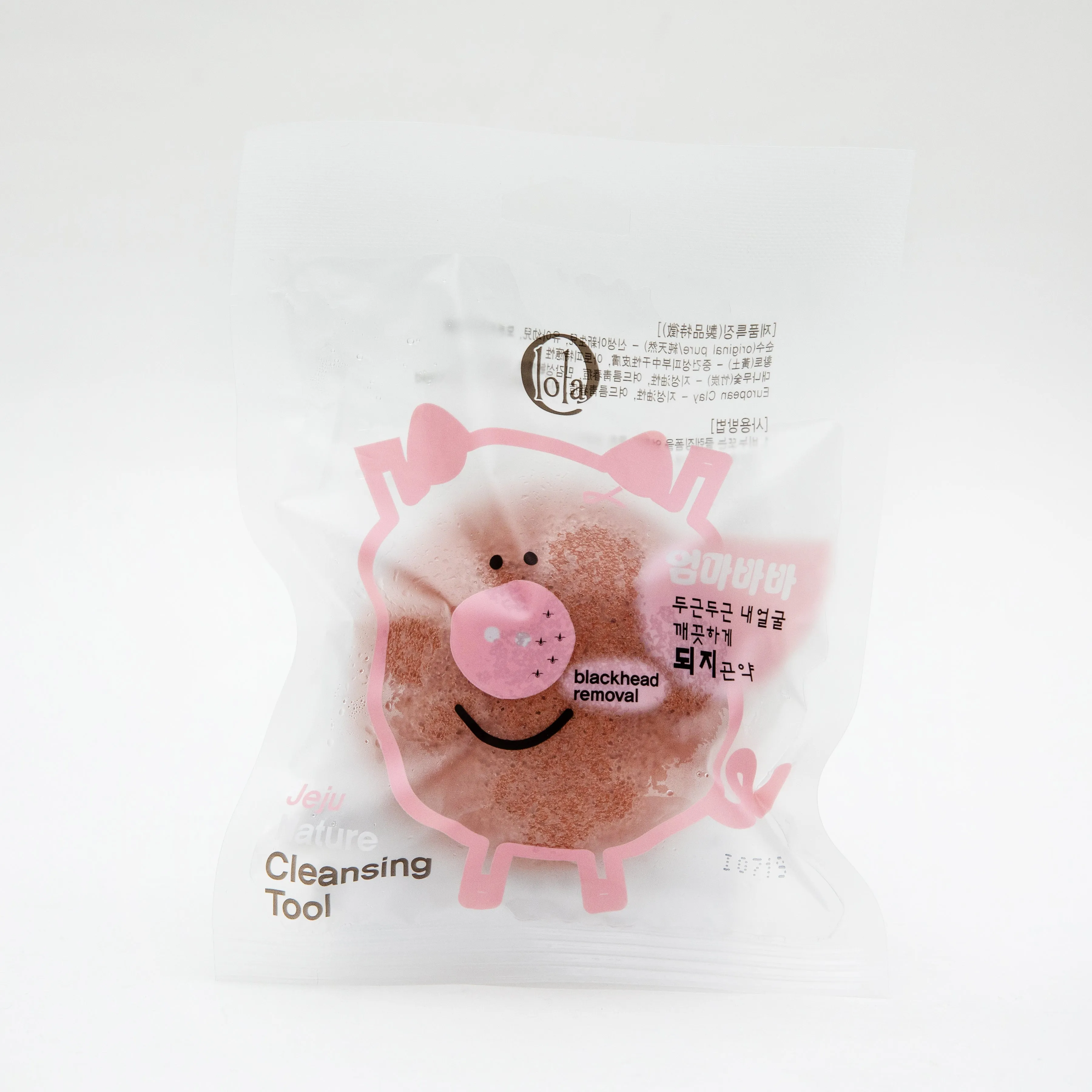 Dr.Lola Face Cleansing Pig Konjac Hemisphere Shape Volcanic Pore