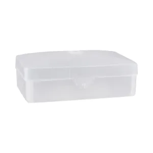 Dukal Plastic Soap Box Clear with Hinged Lid Clear