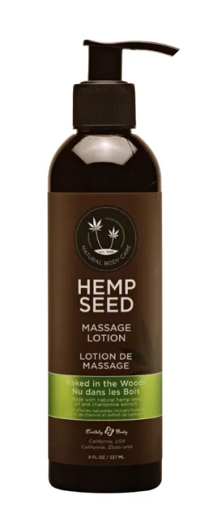 Earthly Body Hemp Seed Massage Lotion 8oz - multiple fragrances