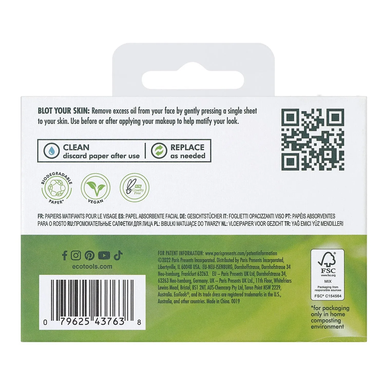 Eco Tools Facial Blotting Papers 100 sheets