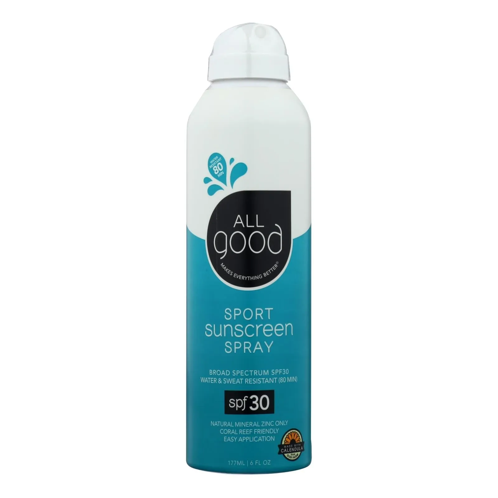 Elemental Herbs Ag Sunscreen SPF 30 Sport Spray, 6 Fl Oz
