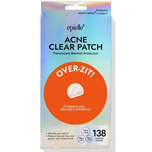 Epielle Over-Zit Acne Clear Patches | Ultimate Hydrocolloid Solution | 138 Acne and Blemish Patches for Clear Skin