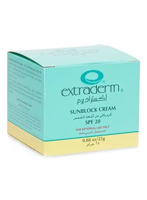 Extraderm Sunblock SPF 20 Cream - 25g